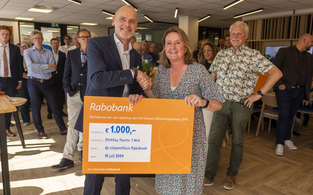 Cheque van Rabobank Zuid-Holland Midden